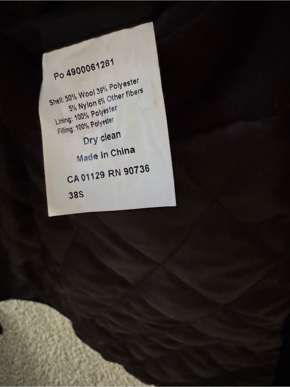 Ralph Lauren Black Wool Peacoat - Picture 3 of 4